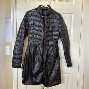 Fornarina Black Down puffer coat Jacket size small packable